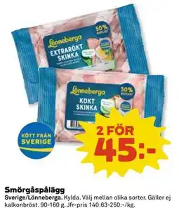 Coop Daglivs Smörgåspålägg erbjuda