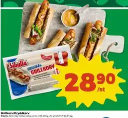 Coop Daglivs Grillkorv/Kryddkorv erbjuda