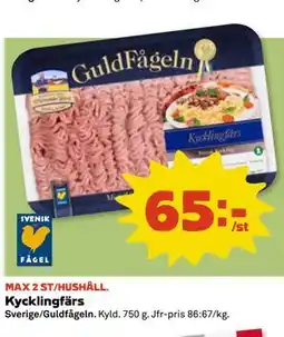 Coop Daglivs Kycklingfärs erbjuda