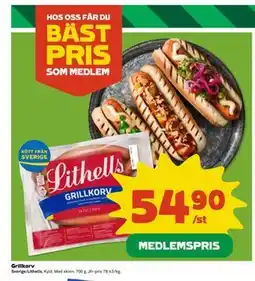Coop Daglivs Grillkorv, Medlemspris erbjuda
