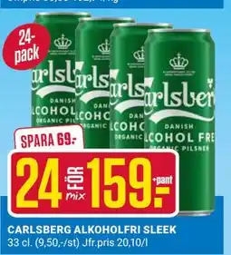ÖoB CARLSBERG ALKOHOLFRI SLEEK erbjuda