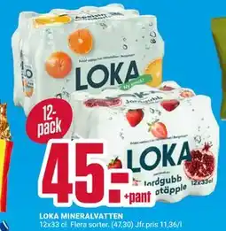 ÖoB LOKA MINERALVATTEN erbjuda