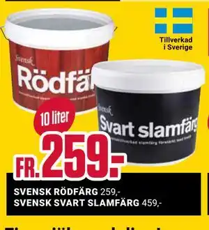 ÖoB SVENSK SVART SLAMFÄRG erbjuda