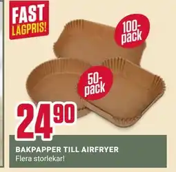 ÖoB BAKPAPPER TILL AIRFRYER erbjuda