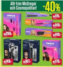 ÖoB Allt från McGregor och Cosmopolitan! erbjuda
