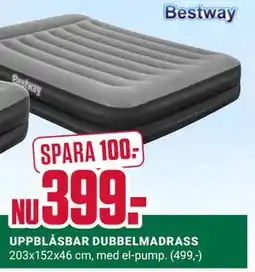 ÖoB UPPBLÅSBAR DUBBELMADRASS erbjuda