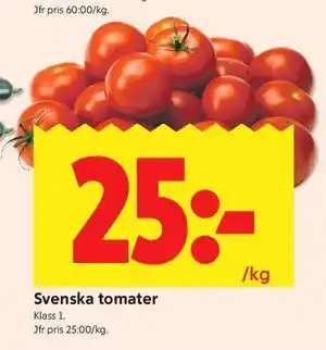 ICA Kvantum Svenska tomater erbjuda