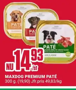 ÖoB MAXDOG PREMIUM PATÉ erbjuda