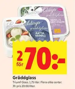 ICA Kvantum Gräddglass erbjuda