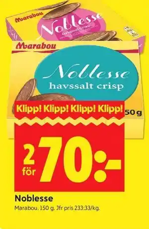 ICA Kvantum Noblesse erbjuda
