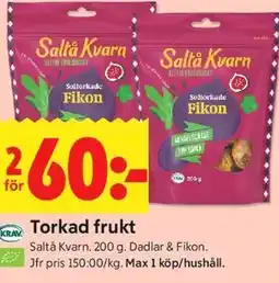 ICA Kvantum Torkad frukt erbjuda