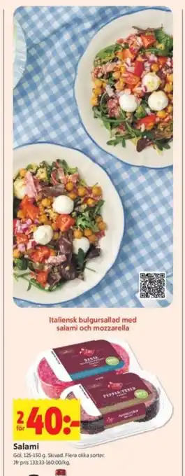 ICA Kvantum Salami erbjuda
