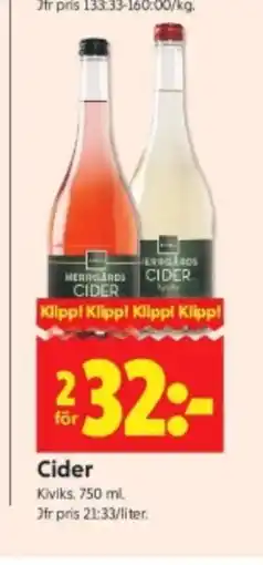 ICA Kvantum Cider erbjuda