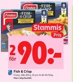 ICA Kvantum Fish & Crisp, Medlemspris erbjuda