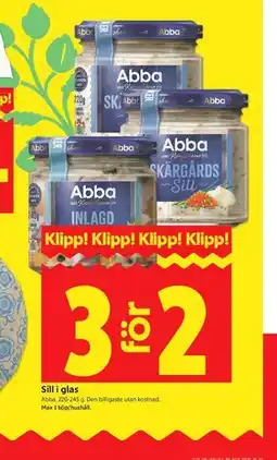 ICA Kvantum Sill i glas erbjuda