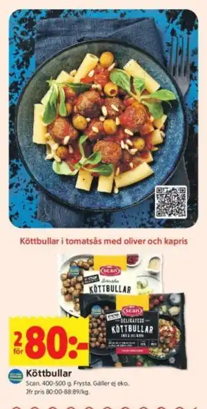 ICA Kvantum Köttbullar erbjuda