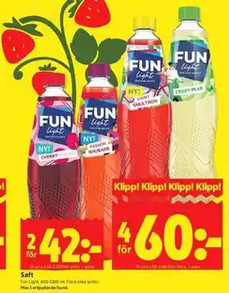 ICA Kvantum Saft erbjuda