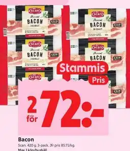 ICA Kvantum Bacon, Medlemspris erbjuda