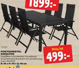 Jem&Fix POSITIONSSTOL KINGSTON erbjuda
