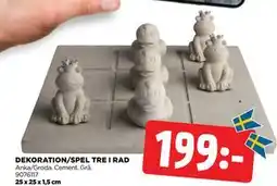 Jem&Fix DEKORATION/SPEL TRE I RAD erbjuda