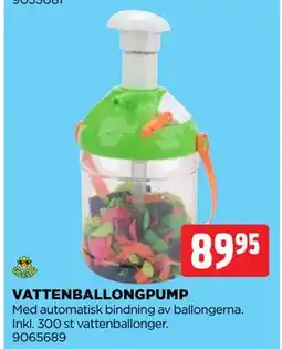 Jem&Fix VATTENBALLONGPUMP erbjuda