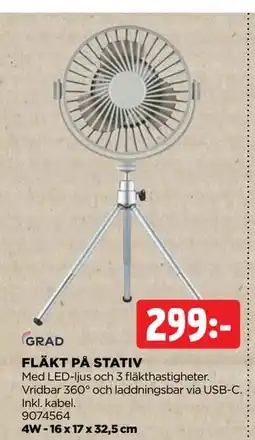 Jem&Fix FLÄKT PÅ STATIV erbjuda