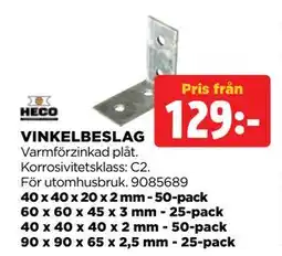 Jem&Fix VINKELBESLAG erbjuda