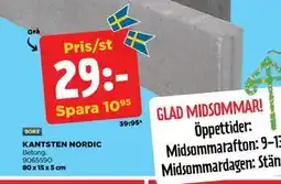 Jem&Fix KANTSTEN NORDIC Grå erbjuda