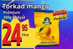Supergrossen Torkad mango erbjuda
