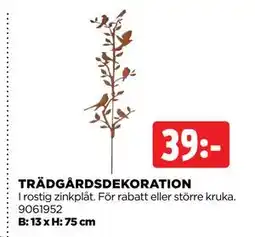 Jem&Fix TRÄDGÅRDSDEKORATION erbjuda