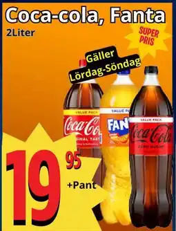 Supergrossen Coca-cola, Fanta erbjuda
