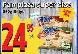 Supergrossen Pan pizza super size erbjuda
