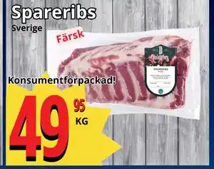 Supergrossen Spareribs erbjuda