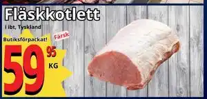 Supergrossen Fläskkotlett erbjuda