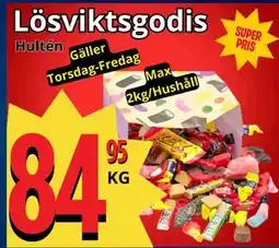 Supergrossen Lösviktsgodis erbjuda