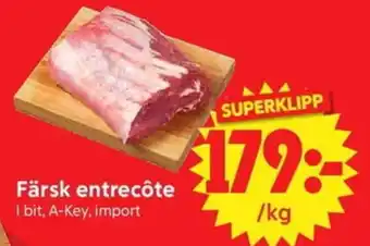 Nya Pulsen Färsk entrecôte erbjuda