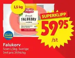 Nya Pulsen Falukorv erbjuda