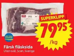 Nya Pulsen Färsk fläsksida erbjuda