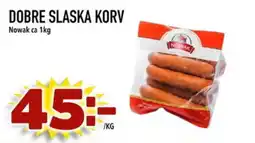 Din Mat Nowak Dobre slaska korv erbjuda