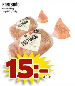 Din Mat Garant Rostbröd erbjuda