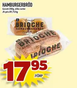 Din Mat Garant Hamburgerbröd erbjuda