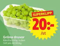 Nya Pulsen Gröna druvor erbjuda