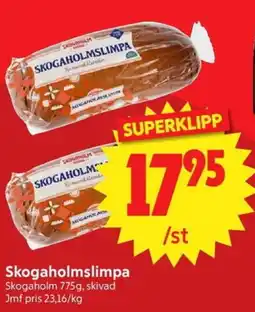 Nya Pulsen Skogaholmslimpa erbjuda