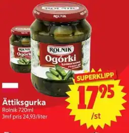 Nya Pulsen Rolnik Ättiksgurka erbjuda