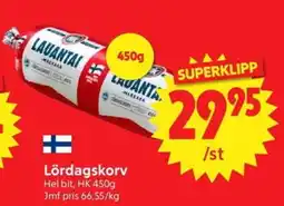 Nya Pulsen Lördagskorv erbjuda