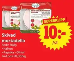 Nya Pulsen Skivad mortadella erbjuda