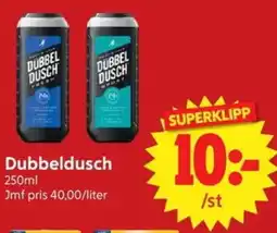 Nya Pulsen Dubbeldusch erbjuda