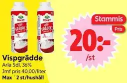 Nya Pulsen Vispgrädde erbjuda