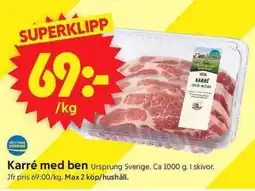ICA Supermarket Karré med ben erbjuda