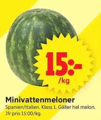 ICA Supermarket Minivattenmeloner erbjuda